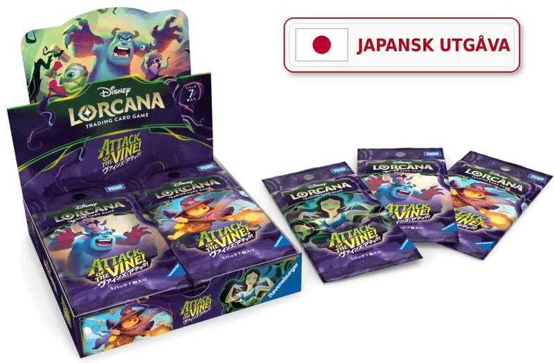 Disney Lorcana: Attack of the Vine! Booster Pack Display (Japansk)