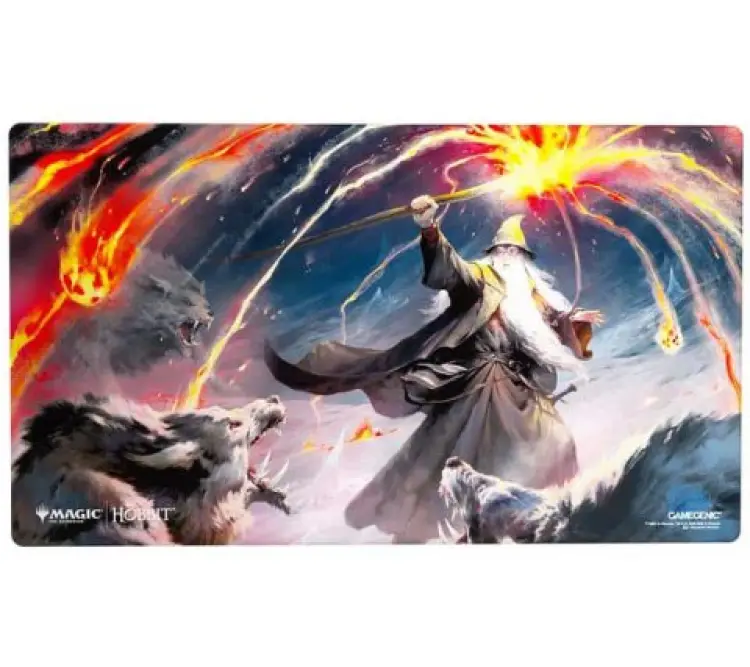 Magic: The Gathering | The Hobbit Shiny Playmat - Gandalf, Shadows Foe