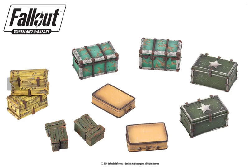 Fallout: Wasteland Warfare - Terrain Expansion: Cases and Crates