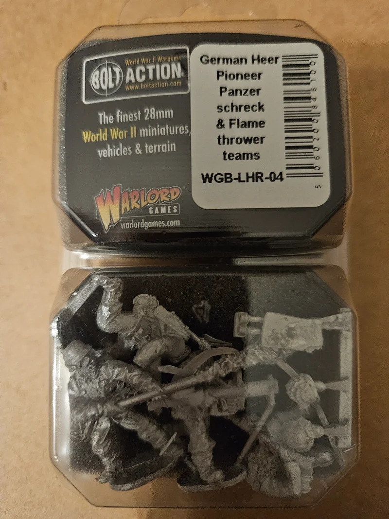 German Heer Pioneer Panzerschreck & Flame thrower teams - Bolt Action