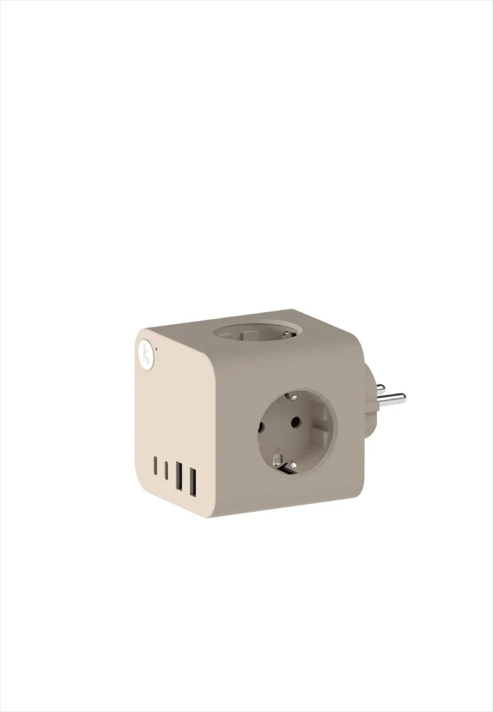Ampie Grenuttag EU USB-A/USB-C Ivory Sand