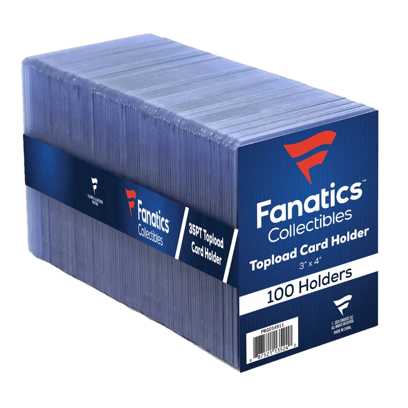 Fanatics Collectibles 35pt 3x4 Toploader (100 pack)