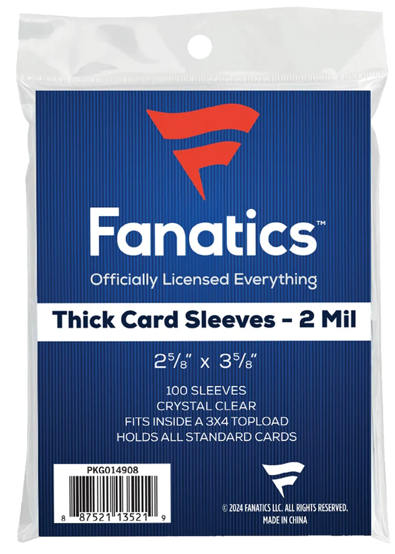 Topps Fanatics Collectibles Thick Soft Sleeves / Penny Sleeves (100-pack)