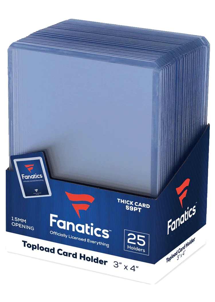 Fanatics Collectibles 59pt 3x4 Toploader (25 pack) - Kortskydd för medeltjocka kort