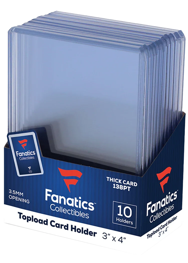 Fanatics Collectibles 138pt 3x4 Toploader (10 pack) - Kortskydd för tjockare kort