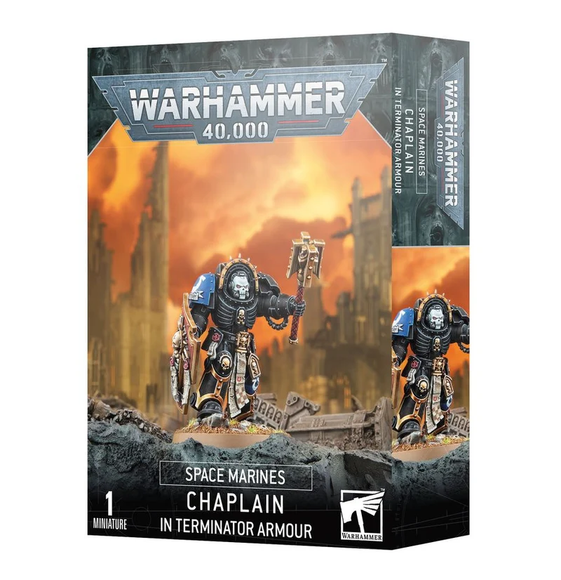 Space Marines WH 40K - Chaplain in Terminator Armour