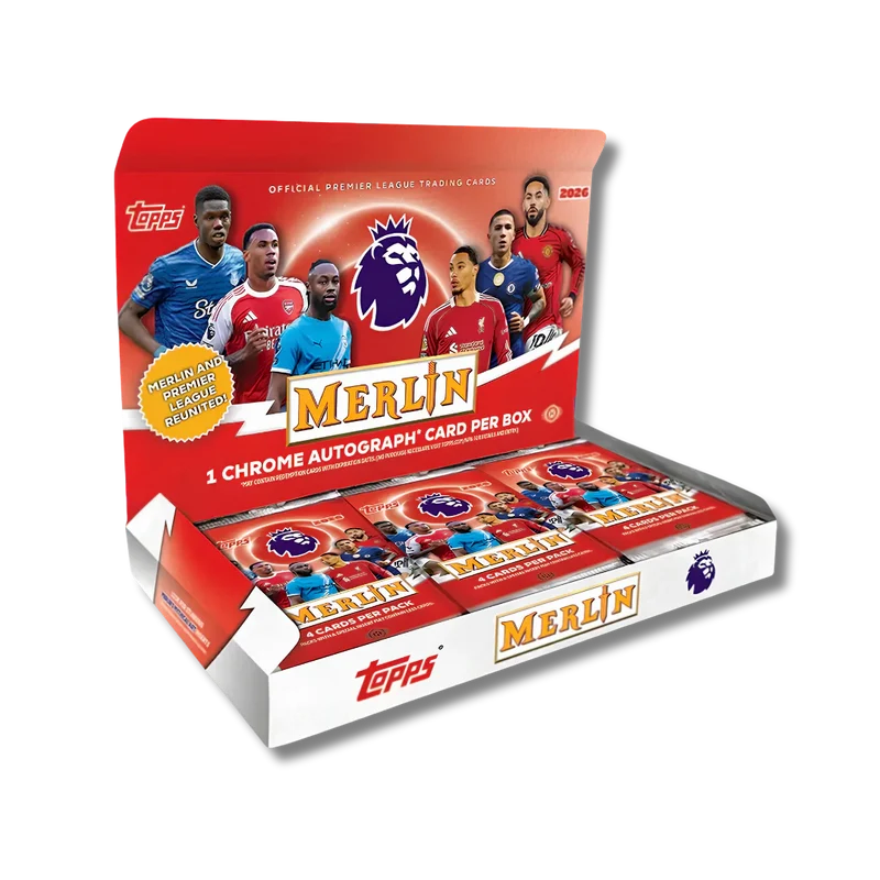 TOPPS Merlin 2025-26 Premier League – Hobby Box - Fotbollskort