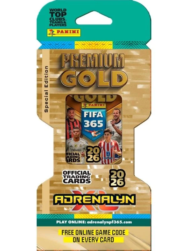 Panini Adrenalyn XL FIFA 365 Premium Gold Booster 2026