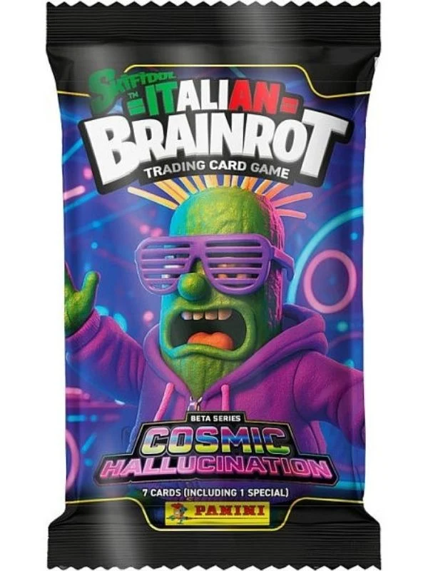 Lamincard Italian Brainrot Panini TCG Vol 2 Cosmic Hallucination Booster