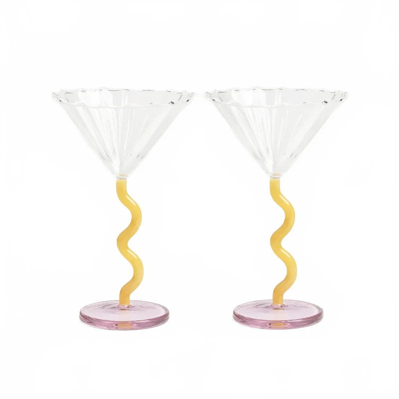 Coupeglas Curve Caramel 2-pack