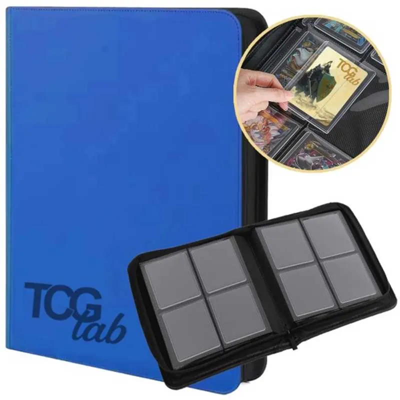 TcgLab Toploader Zip 4-pocket Toploader Binder (112 cards)