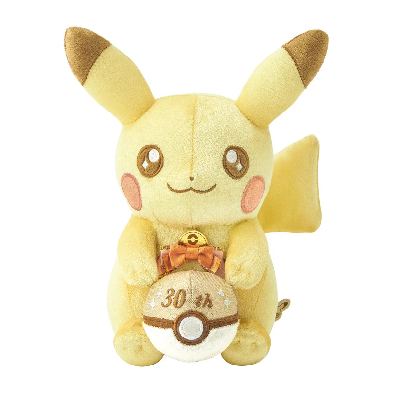 Pokemon 30th Anniversary Pikachu Plush Pika Pika! Exklusiv Jubileumsgosedjur (Limited Edition)