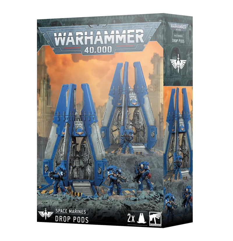 Warhammer: 40K - Space Marines Drop Pods