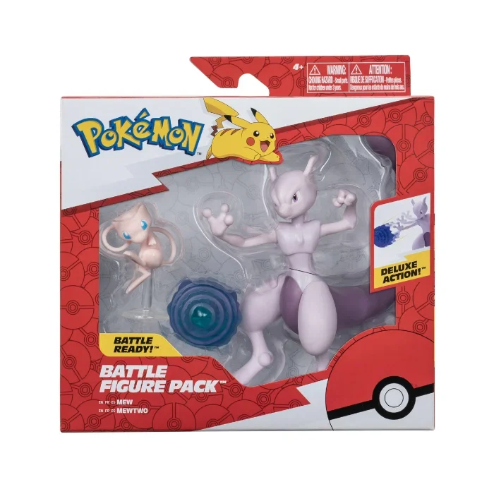 Pokemon Battle Figure Pack – Mew & Mewtwo (Psychic Duo)