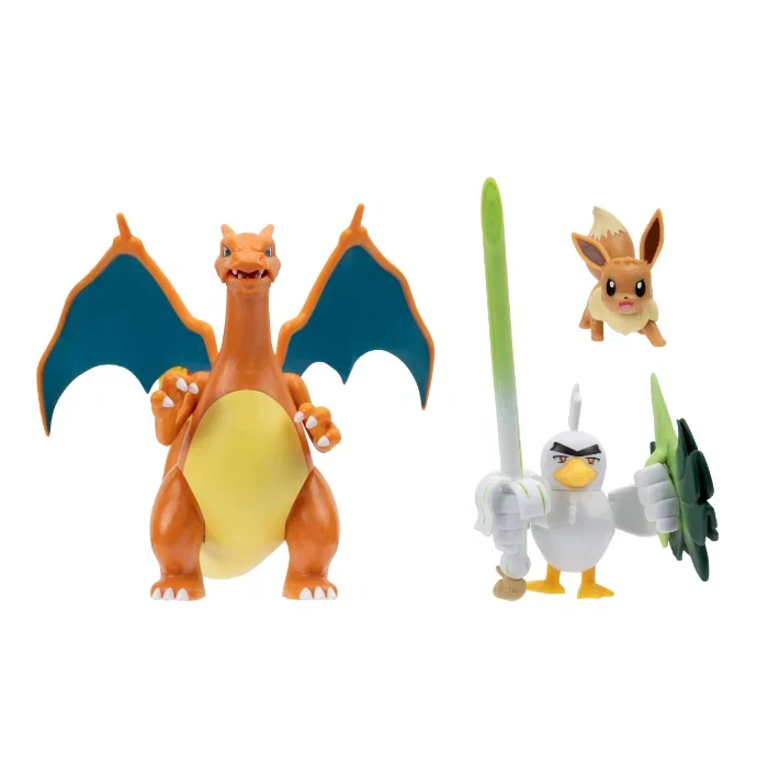 Pokemon Battle figure Special Edition 3-Pack Eevee, Sirfetch'd & Charizard