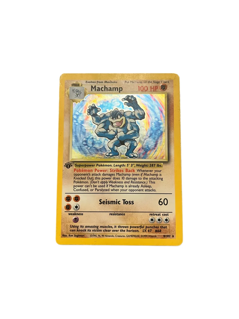 Machamp - 8/102 - Holo 1st Edition - Base set