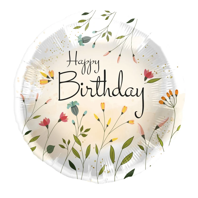 Folieballong, birthday flower field 45 cm