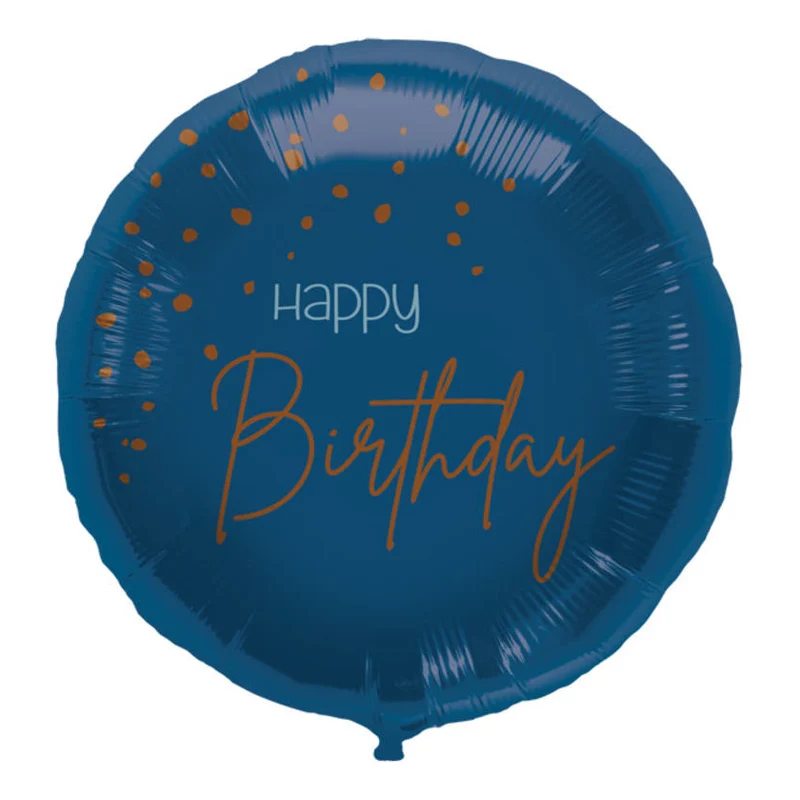 Folieballong, elegant true blue 45 cm
