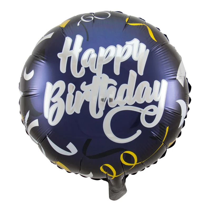 Folieballong, happy birthday 45 cm