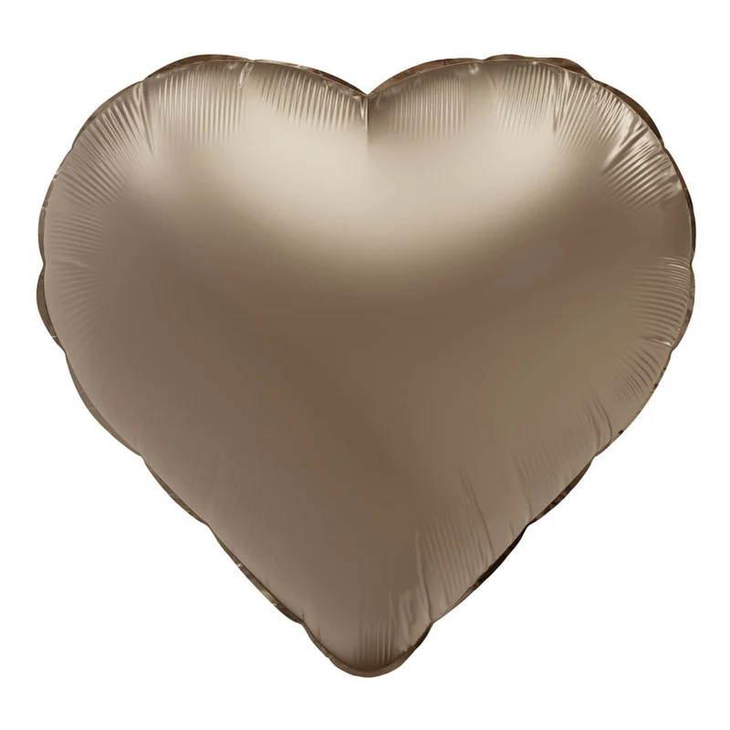 Folieballong, hjärta starlight gold 45 cm