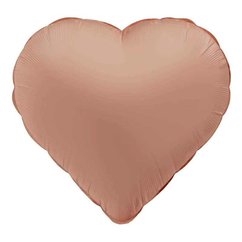 Folieballong, hjärta vintage rose 45 cm