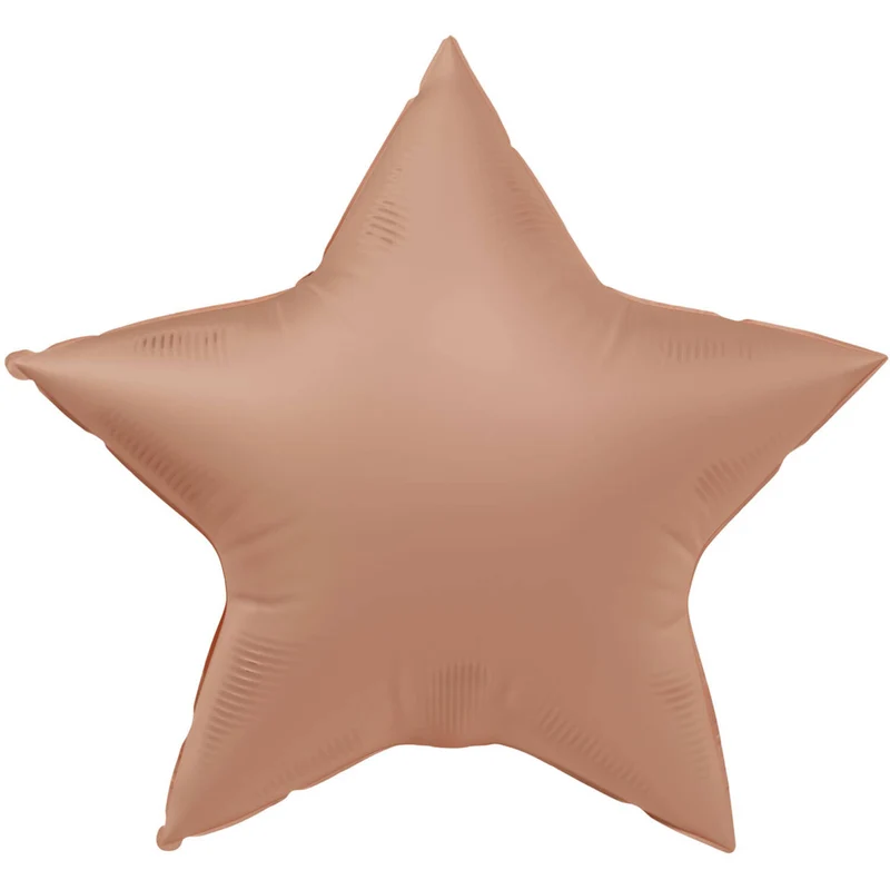 Folieballong, stjärna vintage rose 45 cm