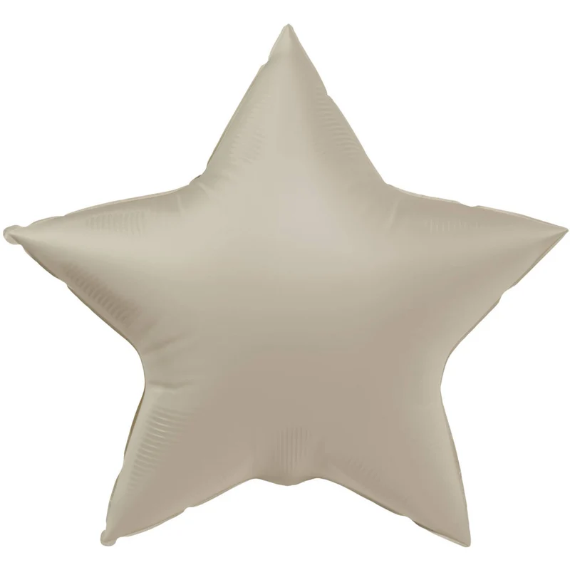 Folieballong, stjärna creamy latte 45 cm