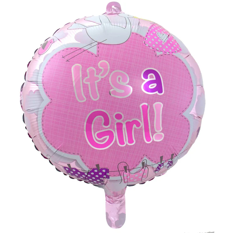 Folieballong, it's a girl 43 cm