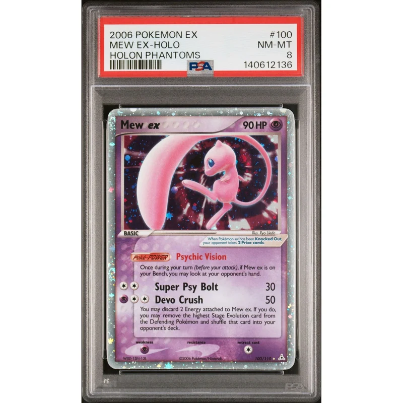Pokémon TCG: Mew Ex #100 PSA 8 - Holon Phantoms
