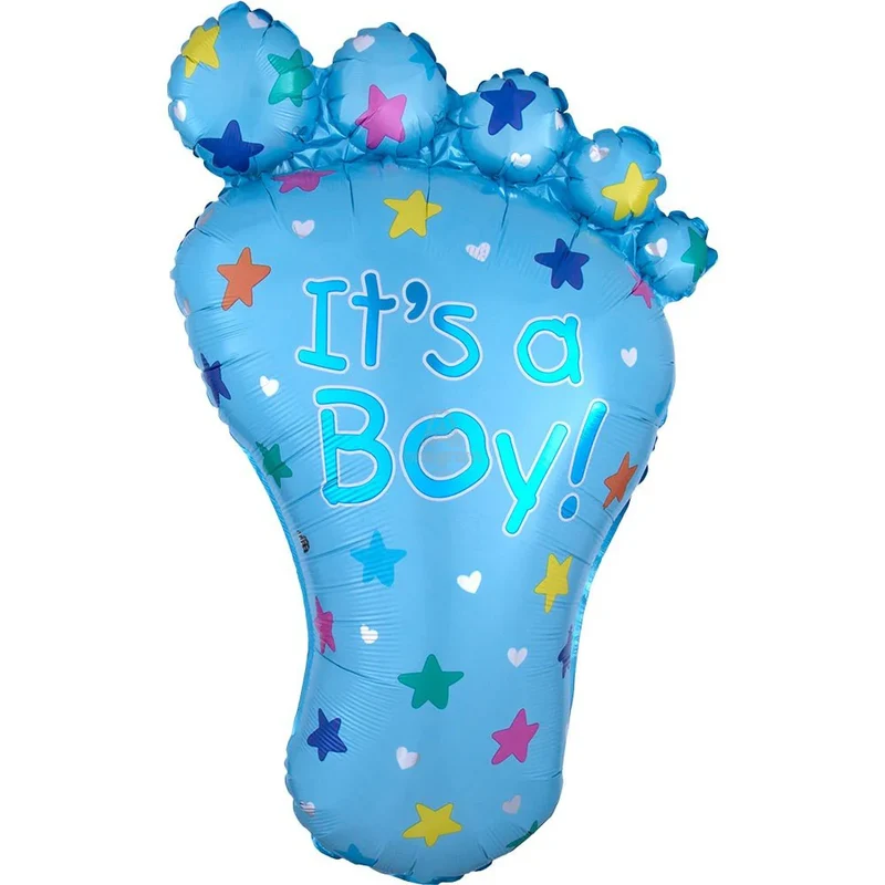 Folieballong, it's a boy foot 82x58 cm