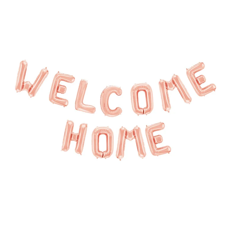 Folieballong, girlang welcome home rosé
