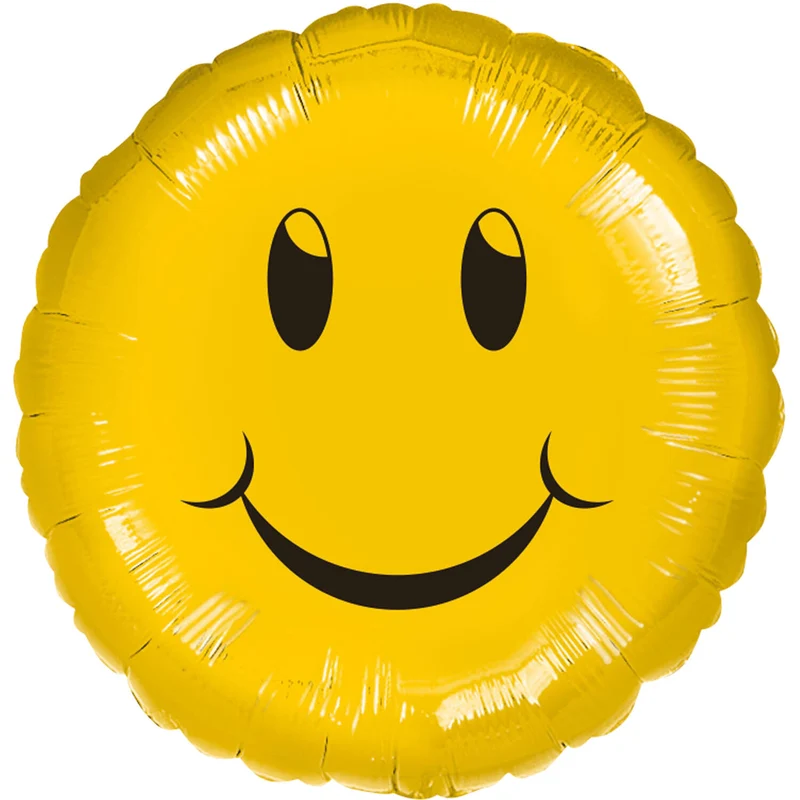 Folieballong, smiling face 45 cm