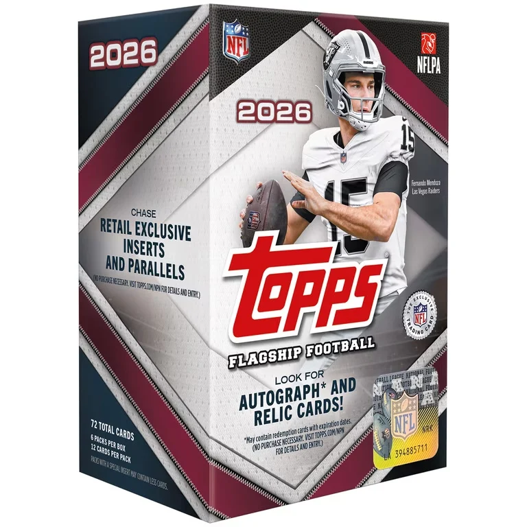 Topps NFL Flagship Football 2026 Value Box