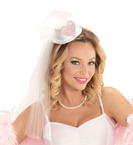 Minihatt med slöja, bride to be