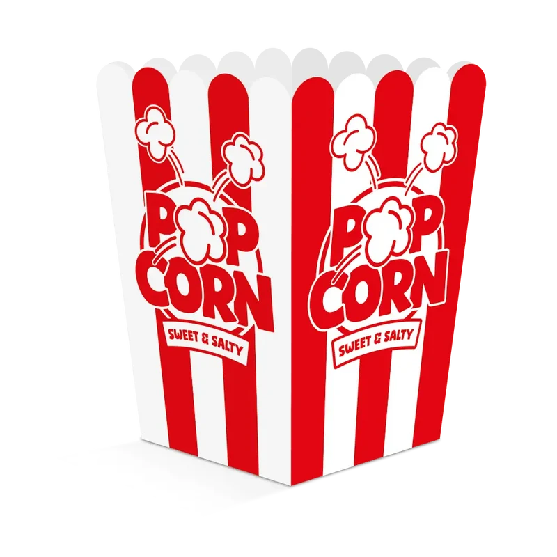 Popcornbägare, stora 8 st