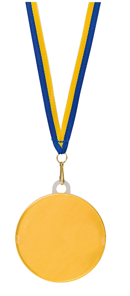 Chokladmedalj, blågult band neutral 23 g