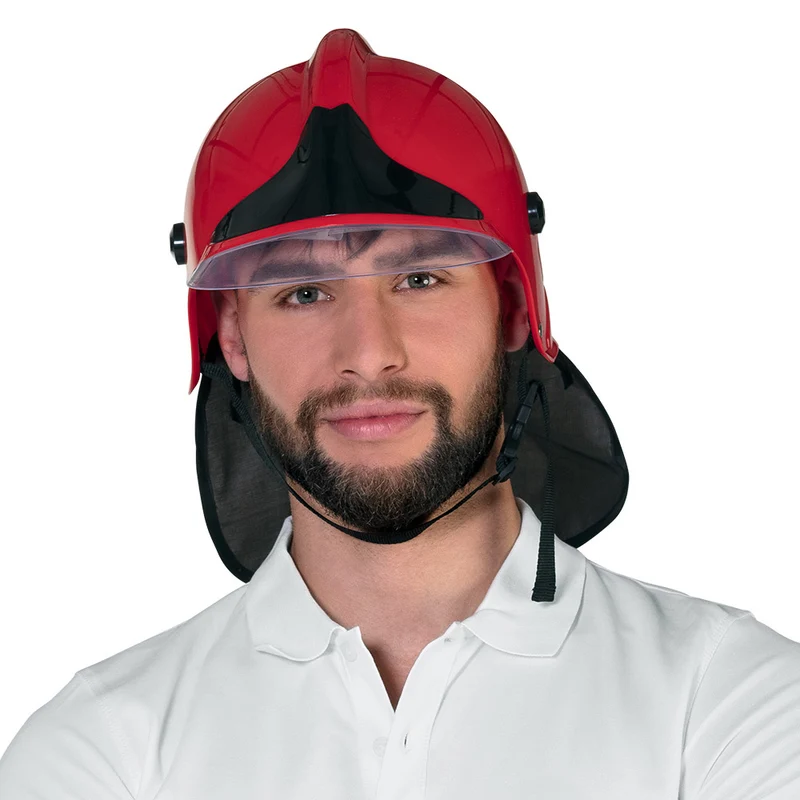 Brandmanshatt, vuxen röd