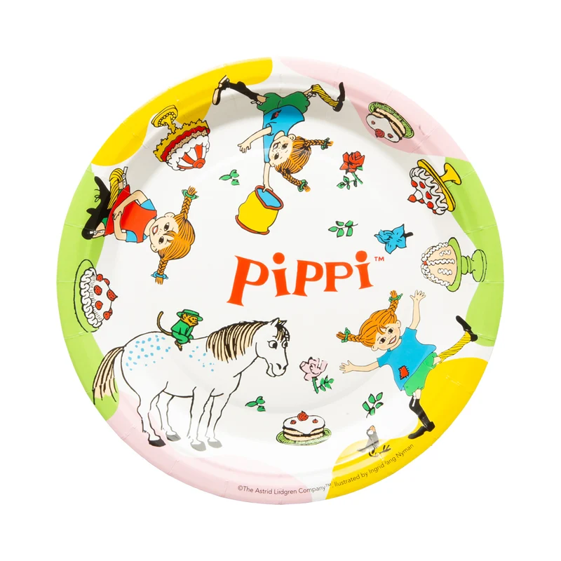 Tallrikar, Pippi Långstrump 23 cm 8 st