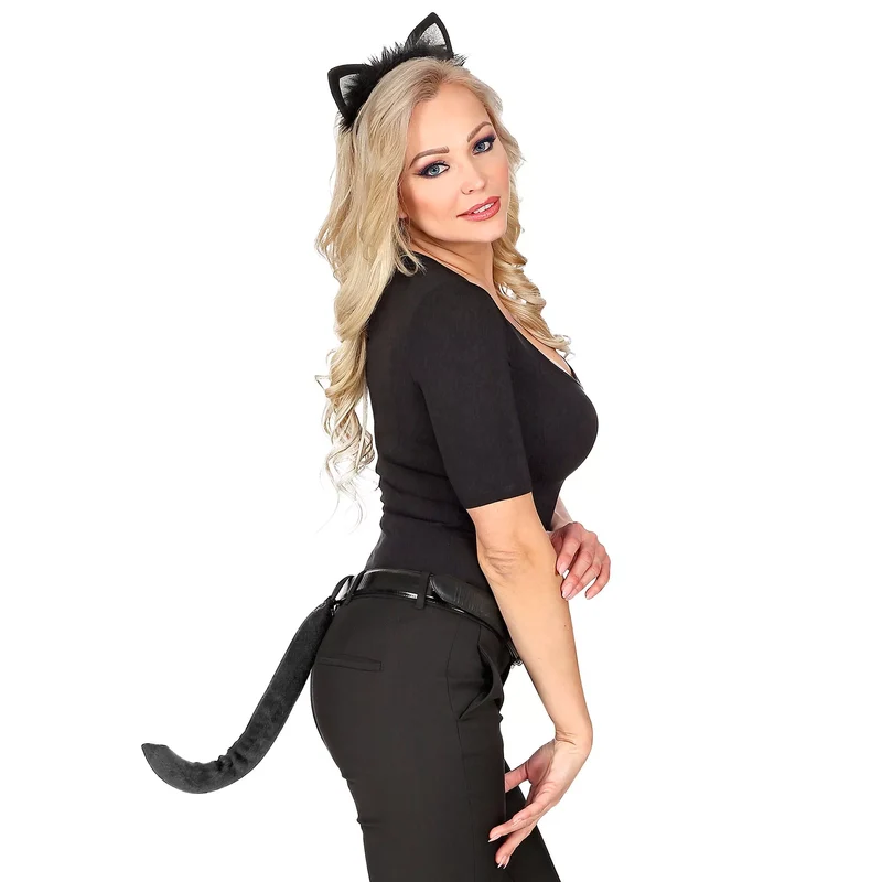 Maskeradset, katt svart
