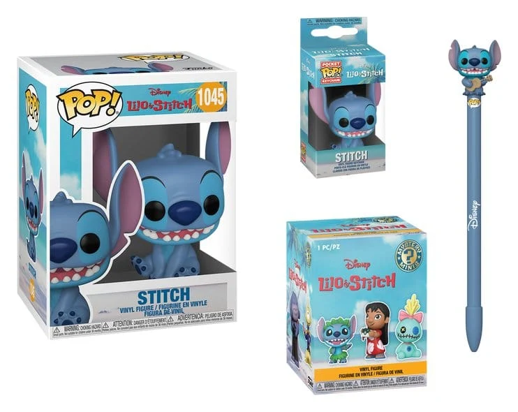 Lilo & Stitch POP! Vinylfigur 4-pack Stitch Black Friday Bundle 9 cm