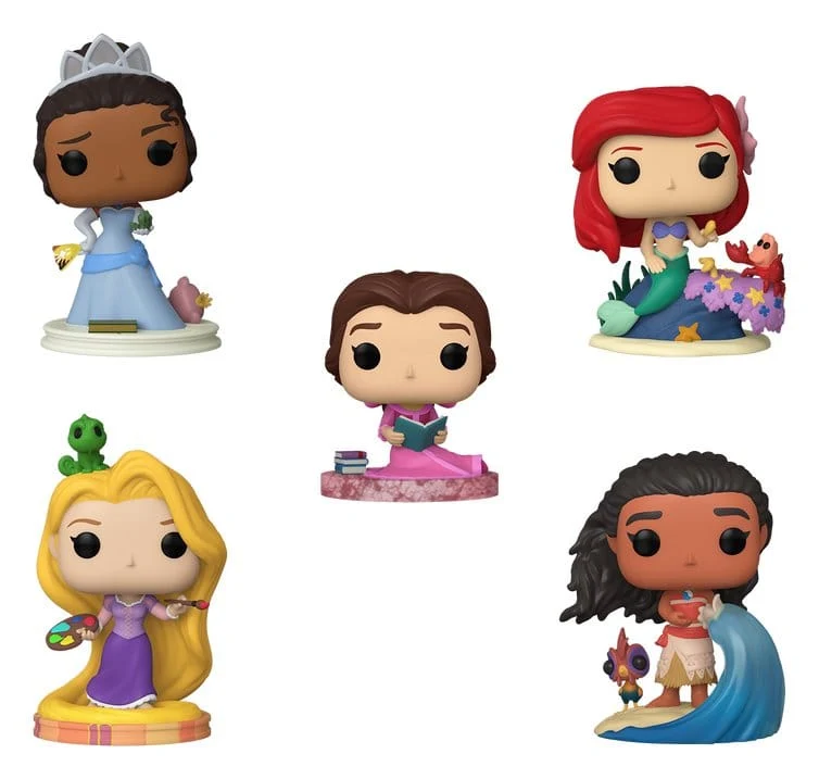 Disney POP! Animation vinylfigur 5-pack Black Friday Disney Princess 9 cm