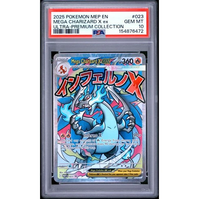 Pokémon TCG: Mega Charizard X Ex #023 PSA 10 - Mega Evolution Promo