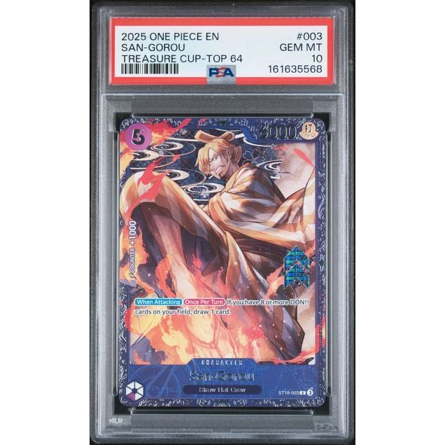 One Piece TCG: San-Gorou #003 PSA 10