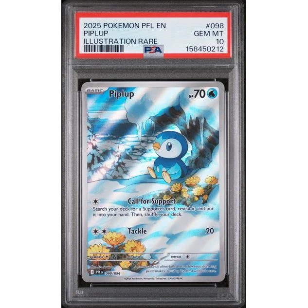 Pokémon TCG: Piplup #098 PSA 10 - Phantasmal Flames