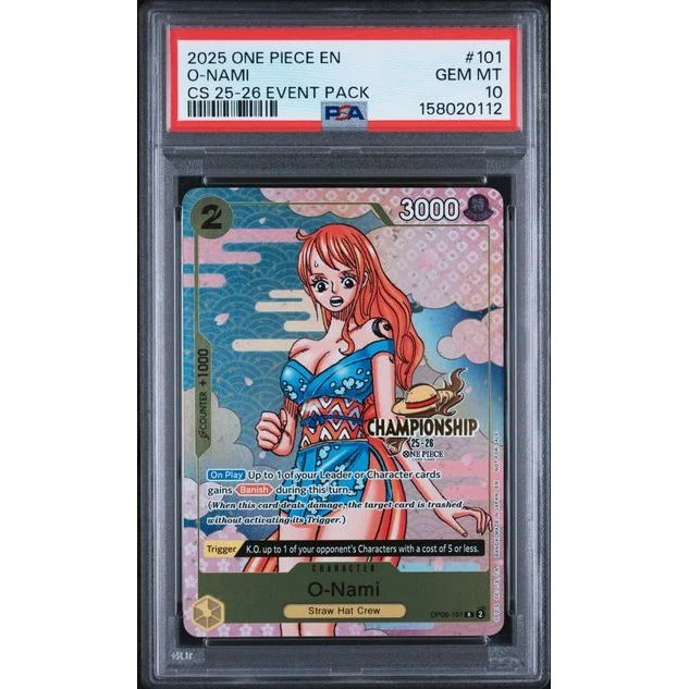 One Piece TCG: O-Nami #101 PSA 10