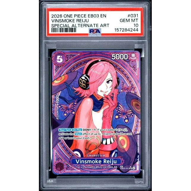 One Piece TCG: Vinsmoke Reiju #031 PSA 10