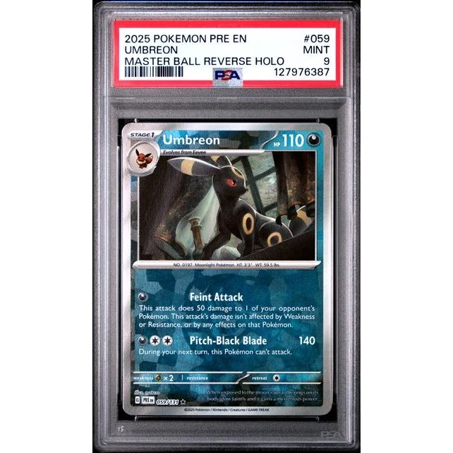 Pokémon TCG: Umbreon #059 PSA 9 - Prismatic Evolutions