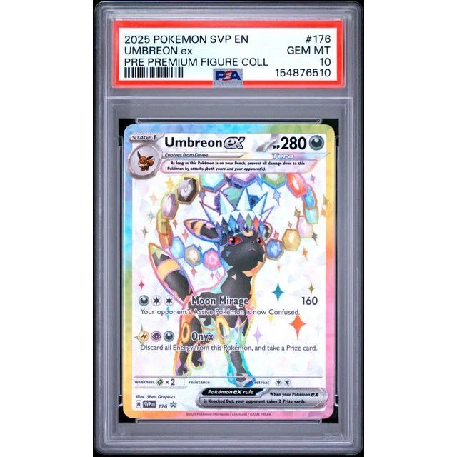 Pokémon TCG: Umbreon Ex #176 PSA 10 - Scarlet & Violet Black Star Promos