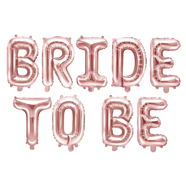 Folieballong, Bride to be roséguld 340x35 cm