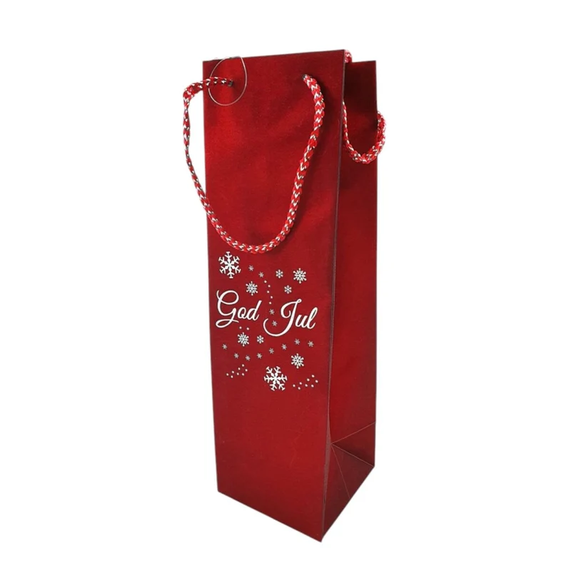 Presentpåse, God Jul vinflaska
